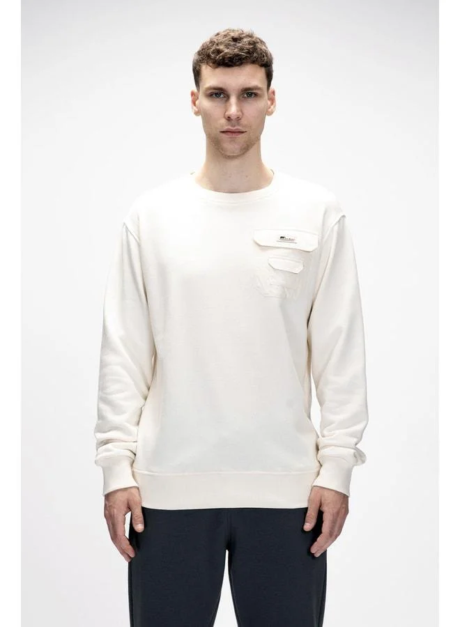 باد بير قميص صوف رجالي Rise Marshmallow Crewneck