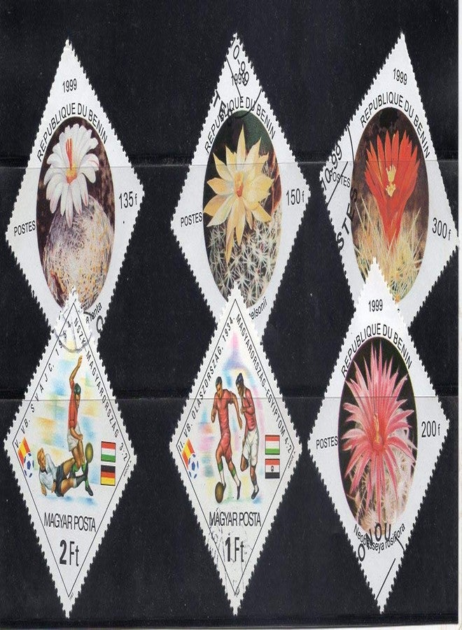 PHILAIMPEX Diamond & Triangle Shape 25 Different Fine Used Stamp + CTO [Multiple Prints] - Image 2
