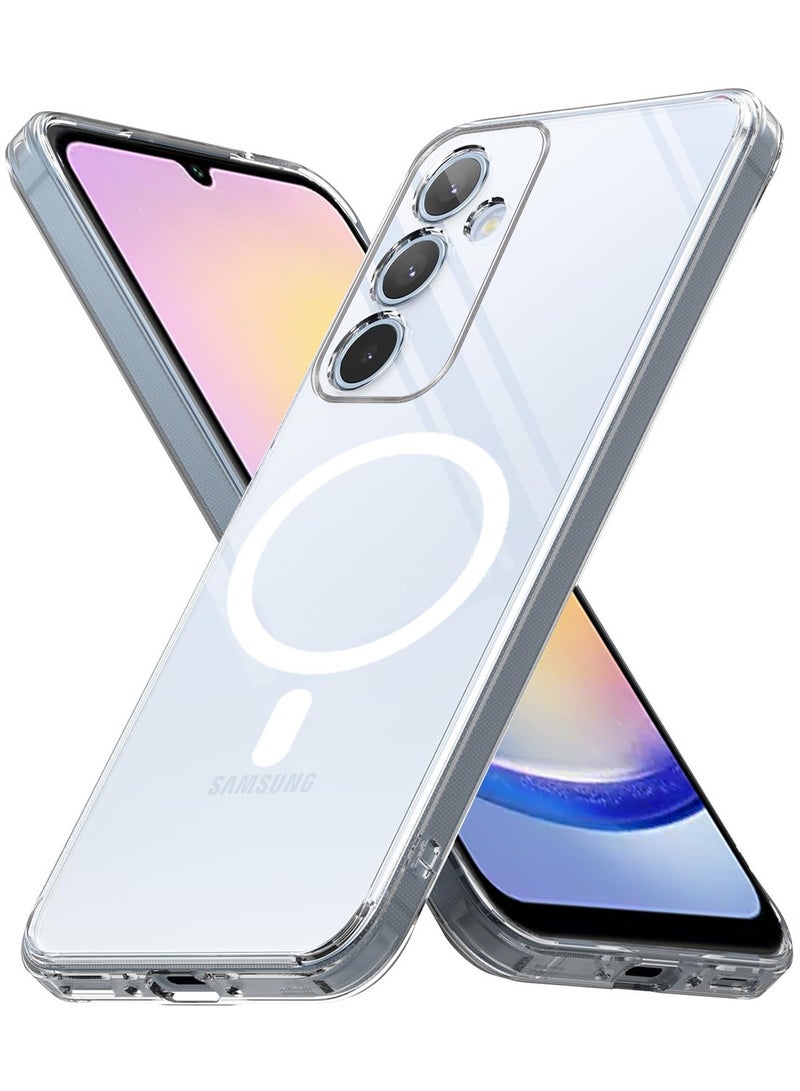 Techie جراب شفاف سامسونج Galaxy A25 5G مع MagSafe - غطاء رقيق، مقاوم للاصفرار مع حماية عدسة الكاميرا، حامل مغناطيسي متوافق - Image 1