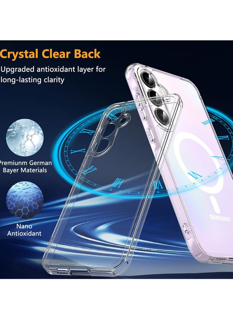 Techie Samsung Galaxy A25 5G Clear Case with MagSafe – Slim, Anti-Yellowing Cover with Camera Lens Protection, Magnetic Holder Compatible  - Image 2