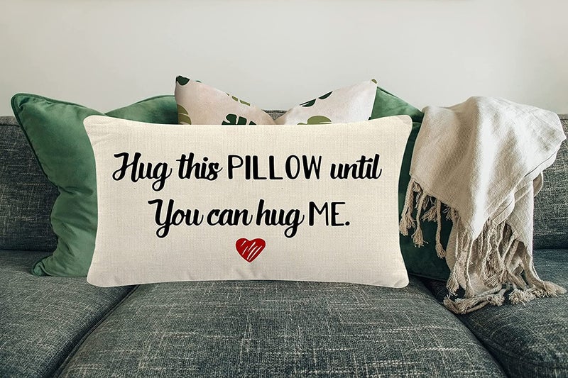 the purple tree The Purple Tree Long Distance Hug Pillow for Valentines Day Gift Pack of 1 12 x 20Inche Great Gift for Boyfriend Girlfriend Valentine Day Gift Best Gift for Couple  - Image 4