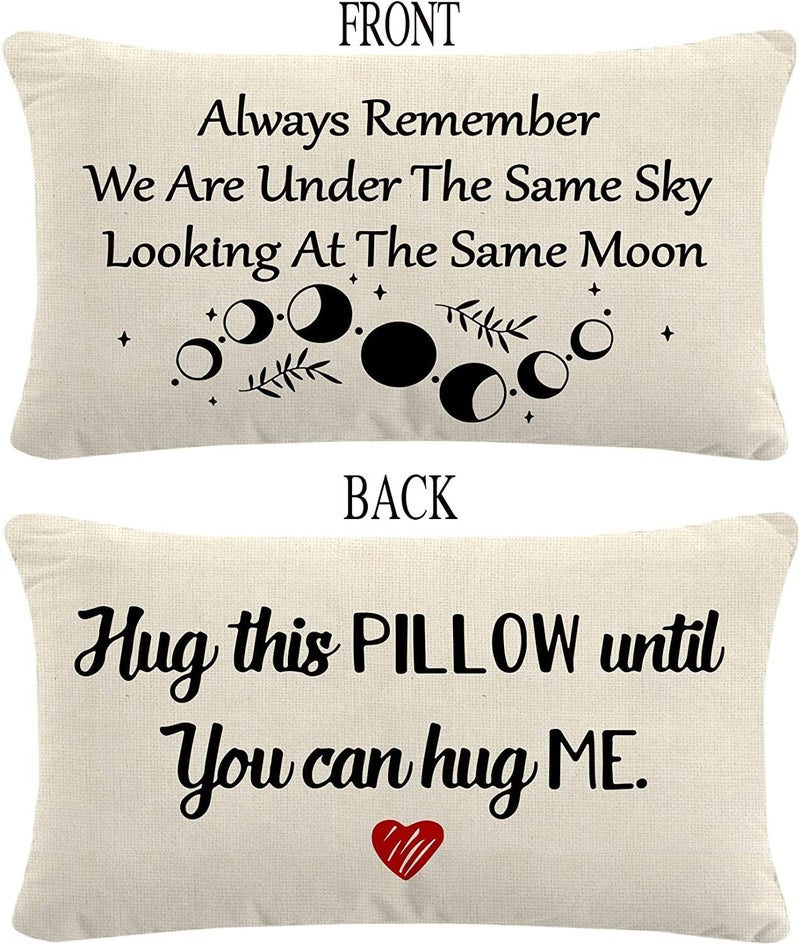 the purple tree The Purple Tree Long Distance Hug Pillow for Valentines Day Gift Pack of 1 12 x 20Inche Great Gift for Boyfriend Girlfriend Valentine Day Gift Best Gift for Couple  - Image 2