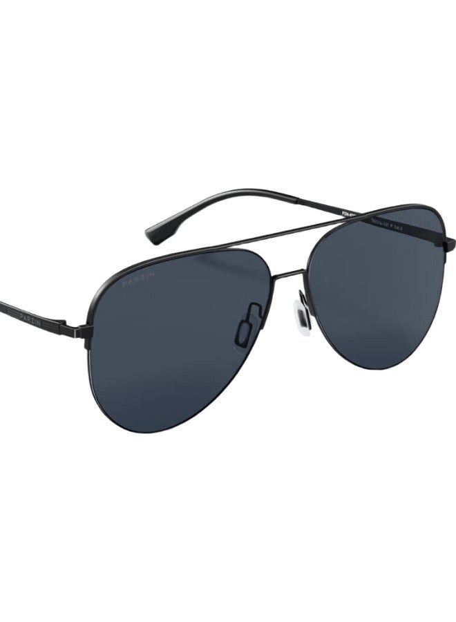 PARZIN Polarized Sunglasses For Men, Fan Chengcheng Style Retro Aviator Frame, Sun Protection Driving Trendy Sunglasses 8380 - Image 3