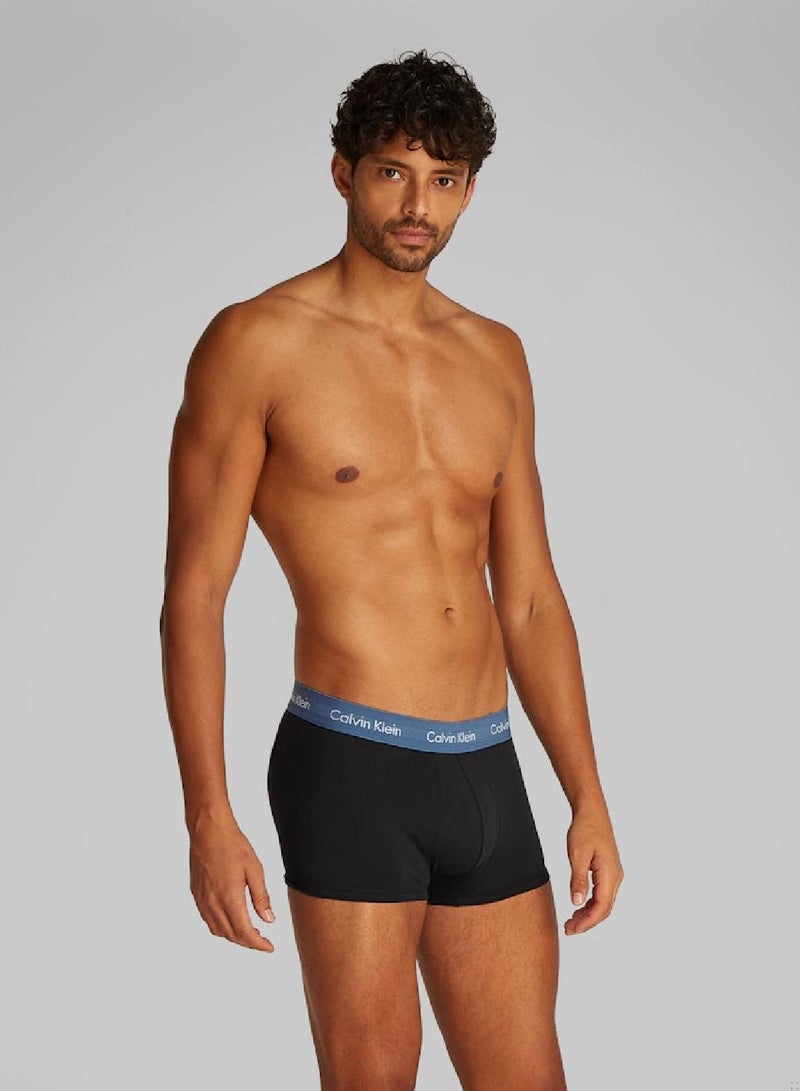 CALVIN KLEIN Cotton Stretch Low Rise Trunk - 3 Pack  - Image 2