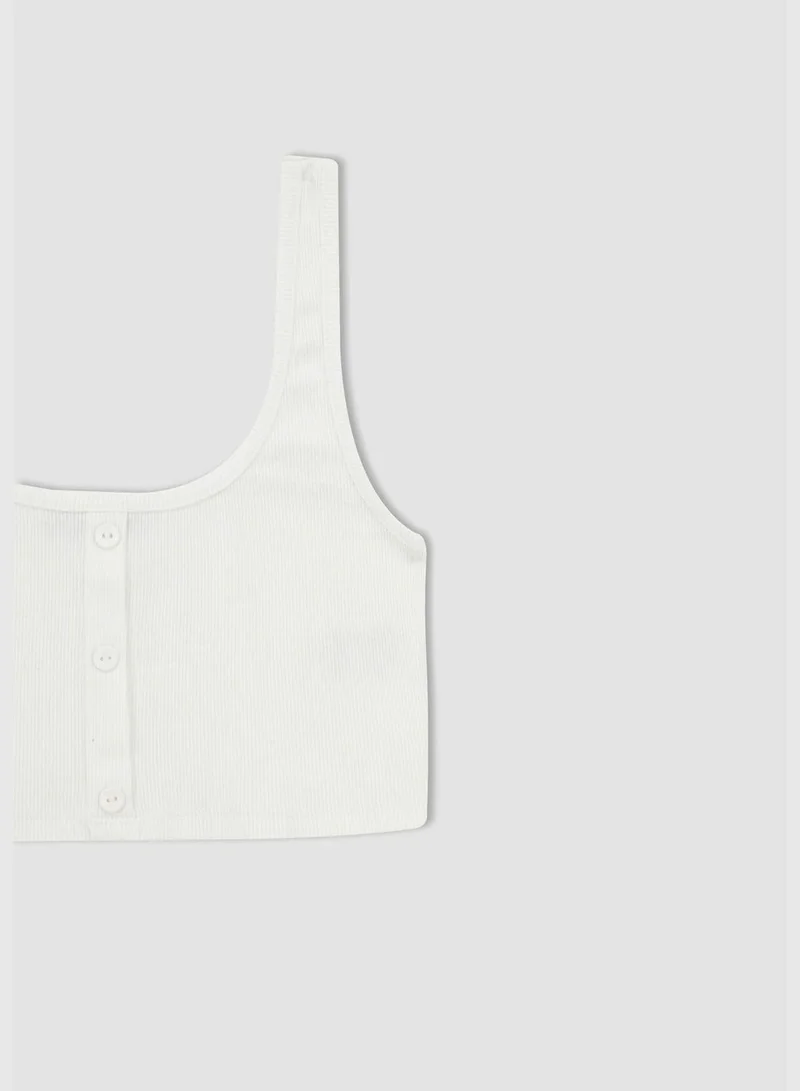 DeFacto Regular Fit Powerpuff Girls Licensed Sleeveless Crop T-Shirt