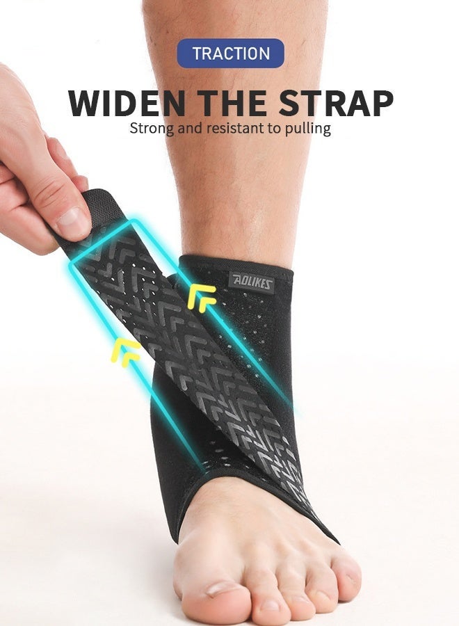 AOLIKES Ankle Brace for Men & Women, Breathable Ankle Compression, Foot Sleeve Ankle Support, Ankle Support Brace Adjustable Compression Wrap Ankle Protector for Pain & Compression (right) - Image 4