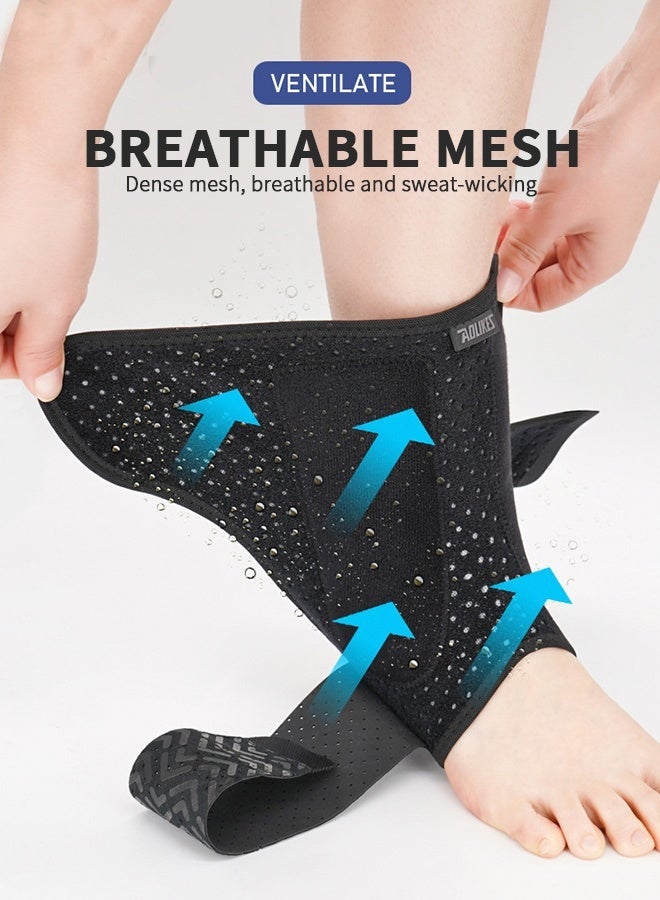 AOLIKES Ankle Brace for Men & Women, Breathable Ankle Compression, Foot Sleeve Ankle Support, Ankle Support Brace Adjustable Compression Wrap Ankle Protector for Pain & Compression (right) - Image 5