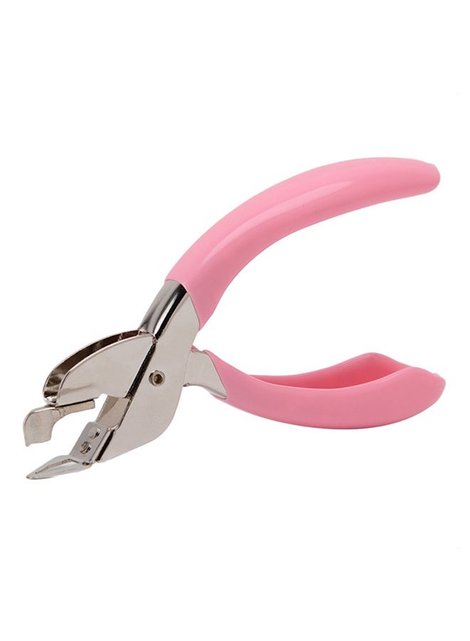 NIBEMINENT Portable Staple Pin Remover Pink/Silver