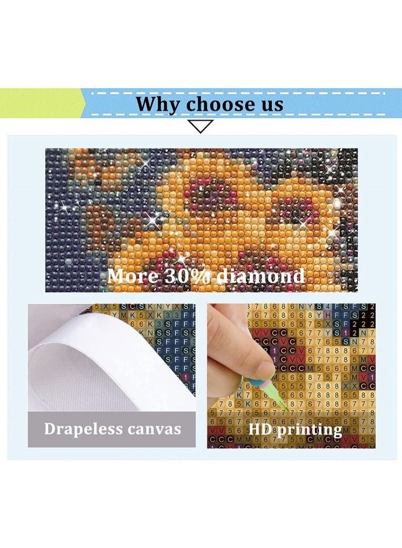 SYOSI DIY 5D Diamond Painting Sunflower Pattern 11.8*15.7 Inch - Image 4