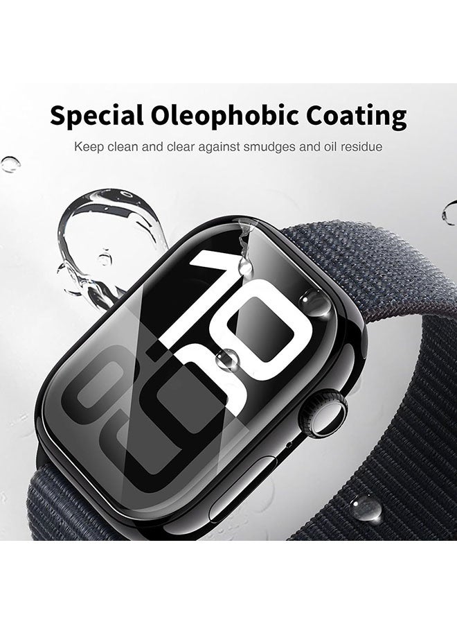 O Ozone (Pack of 3) Screen Protector for Apple Watch Series 10 46mm, Self-Healing HD Clear Flexible TPU Film, Easy Installation Screen Protector  - Image 4