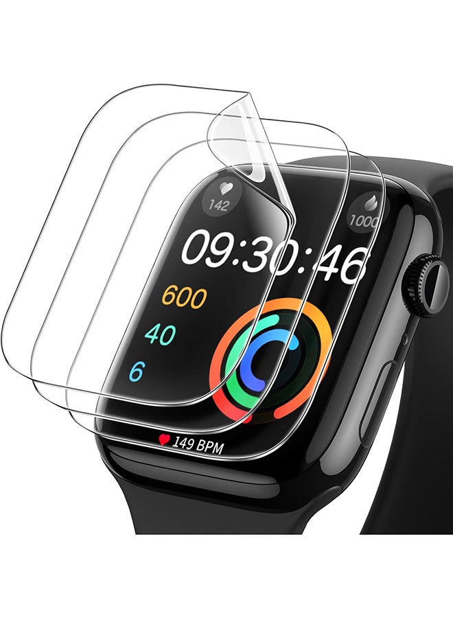 O Ozone (Pack of 3) Screen Protector for Apple Watch Series 10 46mm, Self-Healing HD Clear Flexible TPU Film, Easy Installation Screen Protector  - Image 1