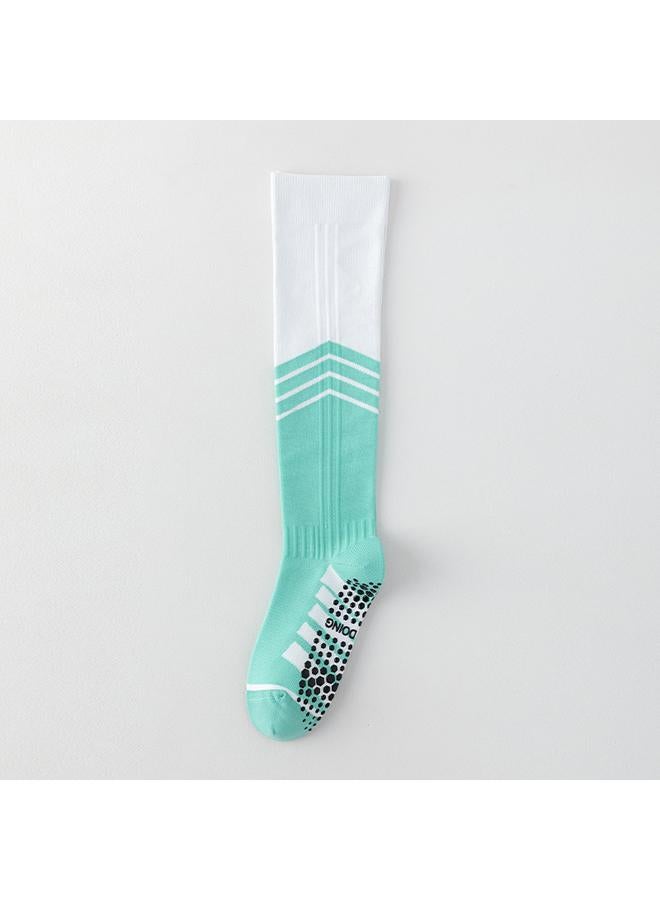 كوينج 压力袜女运动专业健身瑜伽压缩袜春夏季跑步骑行袜女士长筒小腿袜 - Image 1