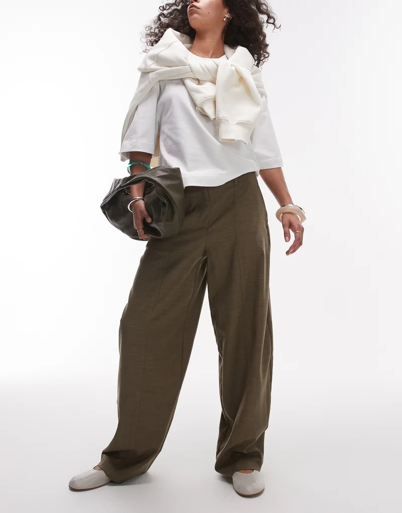 TOPSHOP Balloon Clean Waistband Trouser