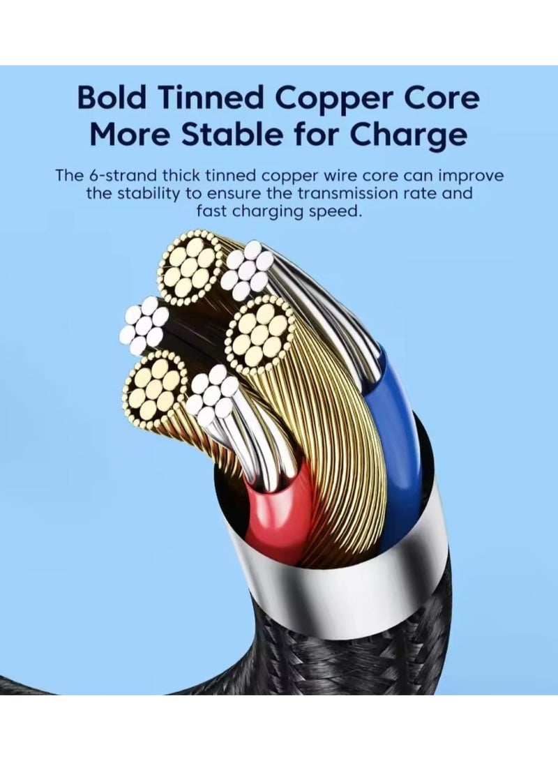 Toocki  USB C TO USB C Cable 90 Degree For iPad MacBook Pro Xiaomi Samsung Huawei Fast Charging cable - Image 4