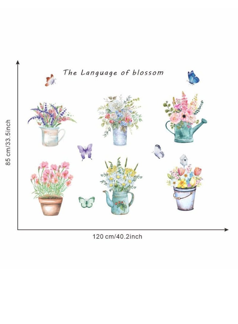 Bluejw Tropical Art Fresh Leaf Self-Adhesive Removable Wall Stickers Perfect For Bedroom Corner Skirting In Living Room - Image 2