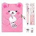 PrinBarBee Bear Diary with LockCute Diary for 6 7 8 Year Old GirlKids Journal Notebook Set with Multicolored PenPlush Secret Diary Lined 160 PagesChristmas Birthday Set for Kids - Image 3