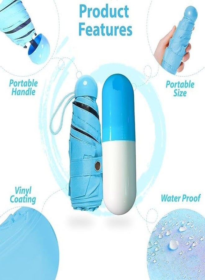 ROMILAS Capsule Umbrella (Yellow & Blue, Pack of - 2) - Image 3