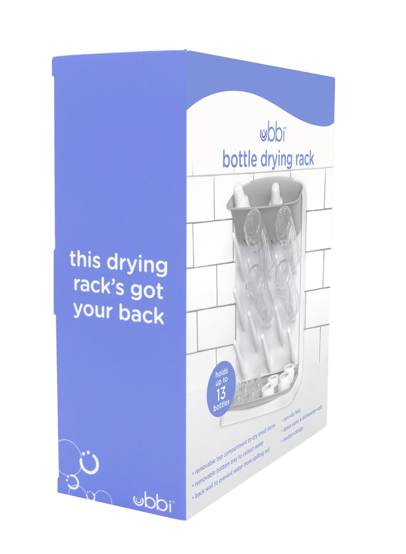 ubbi أوبي - رف تجفيف الزجاجات العمودي رمادي - Image 4
