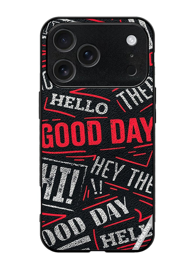 VR CREATIVE Protective Case Cover For Apple iPhone 17 Pro Max Hello There Good Day Design Multicolour