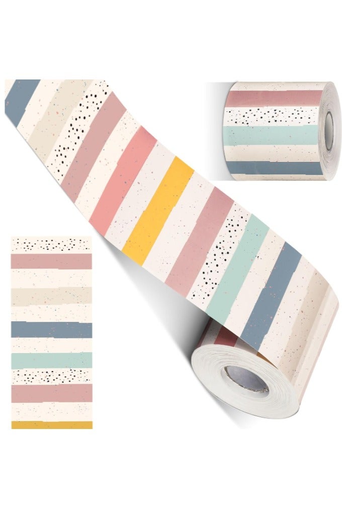 Polk Dot Stripes Straight Rolled Trim - Image 1