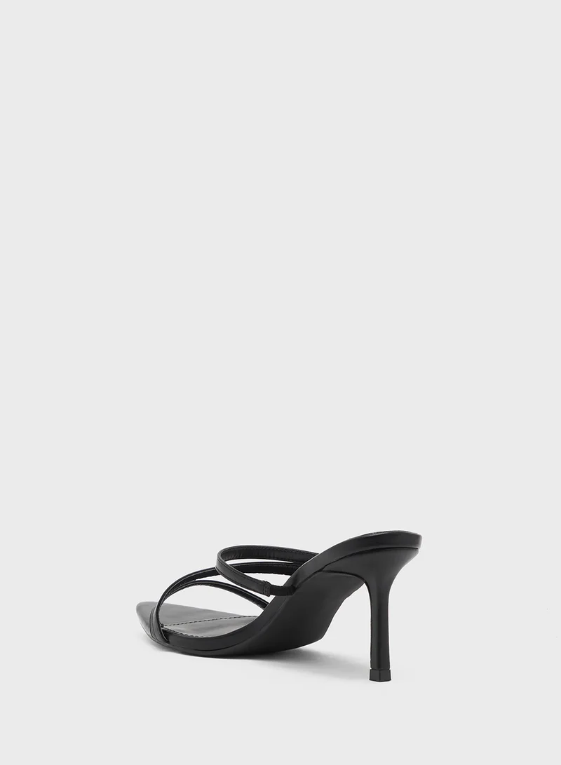 جينجر High Heel Triple Stap Mule