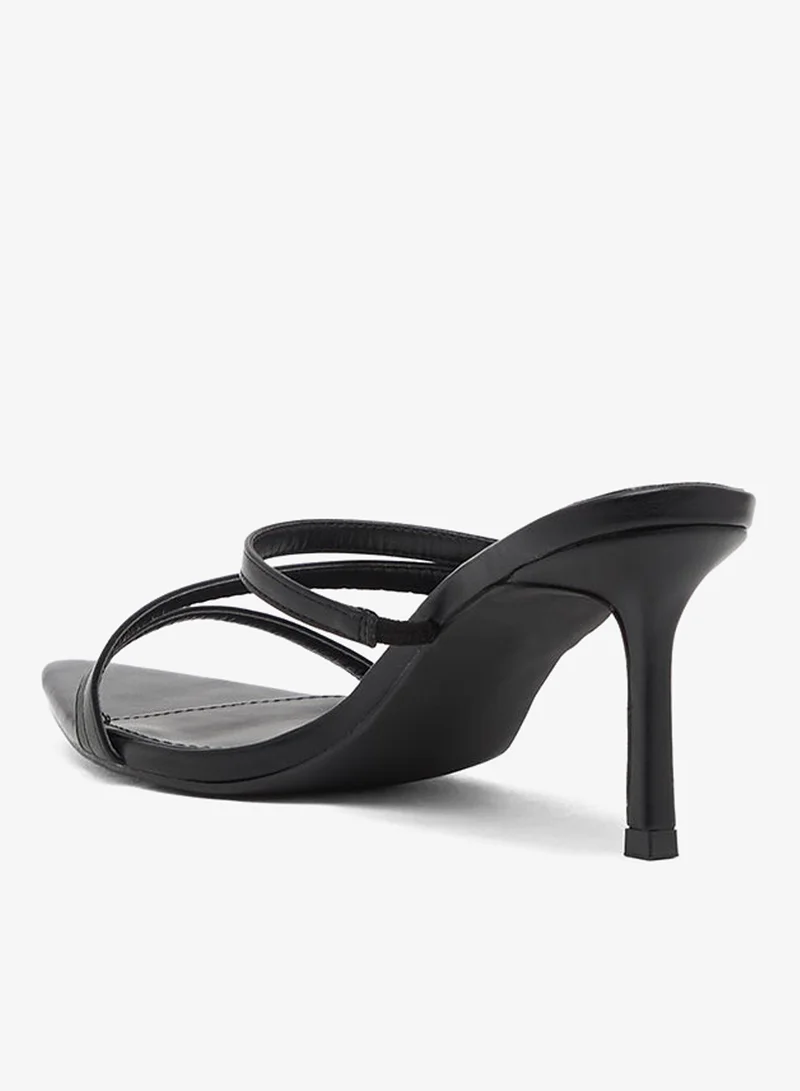 Ginger High Heel Triple Stap Mule