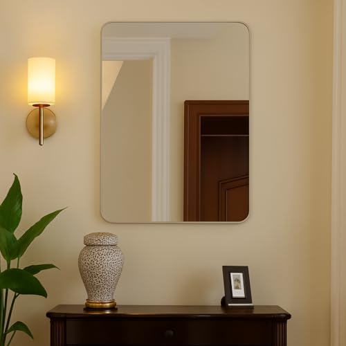 CDM 12x18 Frameless Mirror for Wall – Perfect for Clean, Contemporary Looks – Lightweight and Durable – Use in Bathrooms, Bedrooms, or Compact Living Areas - Image 1