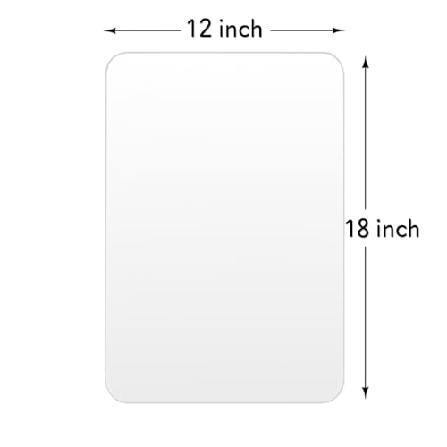 CDM 12x18 Frameless Mirror for Wall – Perfect for Clean, Contemporary Looks – Lightweight and Durable – Use in Bathrooms, Bedrooms, or Compact Living Areas - Image 2