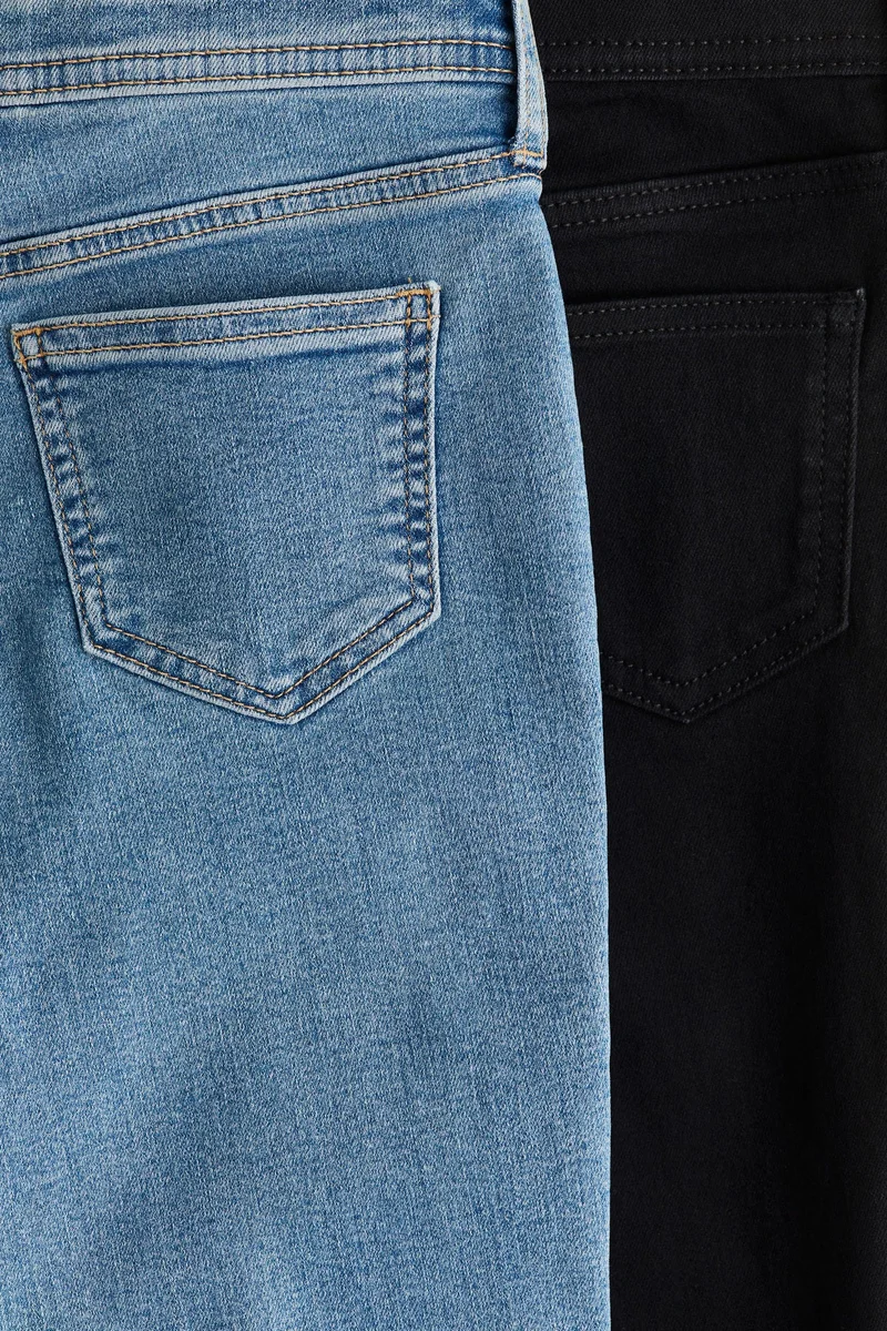 H&M 2-pack Flared Leg Low Jeans