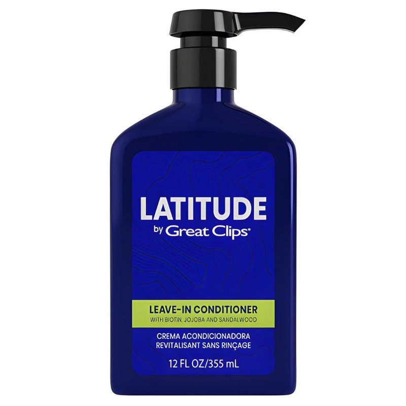 GREAT CLIPS LATITUDE LeaveIn Conditioner Hydrating Leave In Conditioner for Men Promotes Hair Strength Renewal 12oz