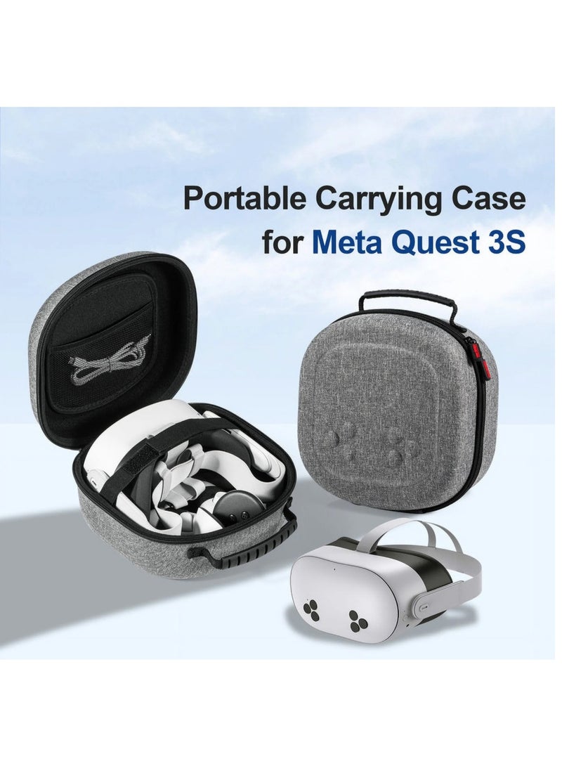 Hard Carrying Case for Meta Quest 3S/Quest 3/Quest 2, VR Gaming Headset and Touch Controllers Travel Case, Waterproof Shockproof Portable Bag with Mesh Pocket for Meta - Image 1