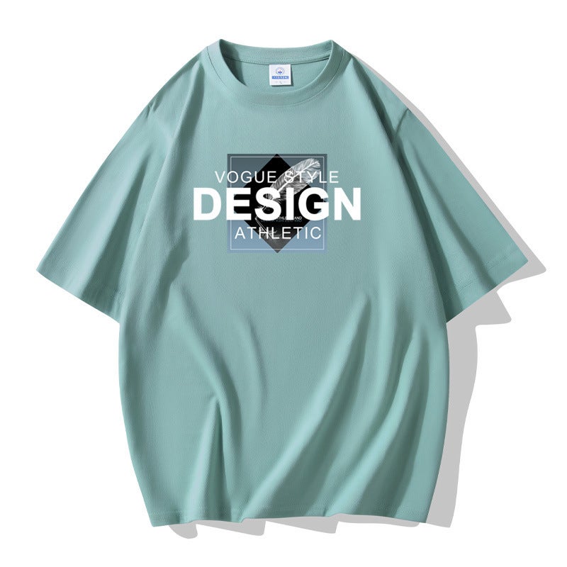 Cross-border Generation Hair Summer Men's Short-sleeved T-shirt Young and Middle-aged Korean Half-sleeved Base Shirt T-shirt Large Size Men's Top - Image 1
