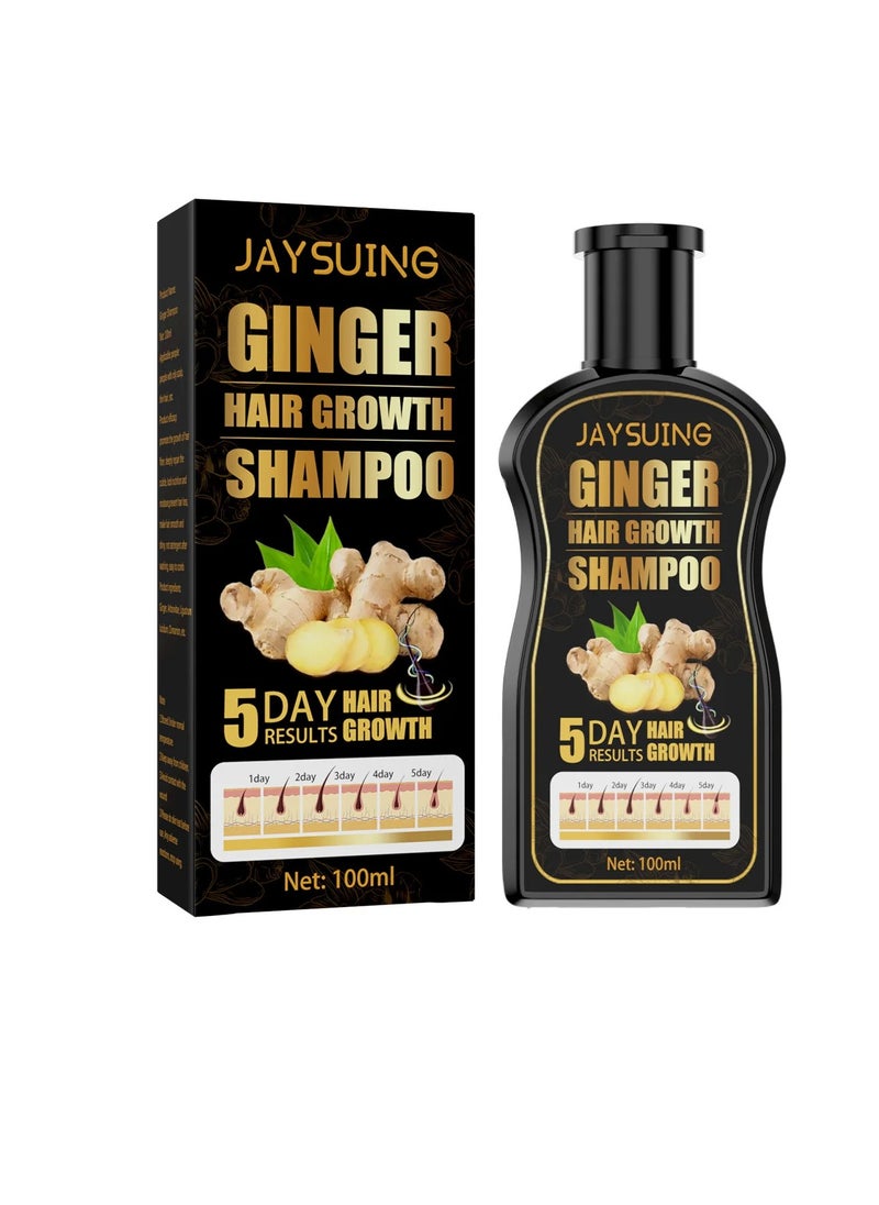Jaysuing - Hair Growth Shampoo, Dandruff Removal Ginger Essence Shampoo, Anti Hair Loss Hair Thickening Shampoo, Moisturizing Nourishing Scalp Treatment Essence For Repairing Damaged Hair And Regrowth - Image 1