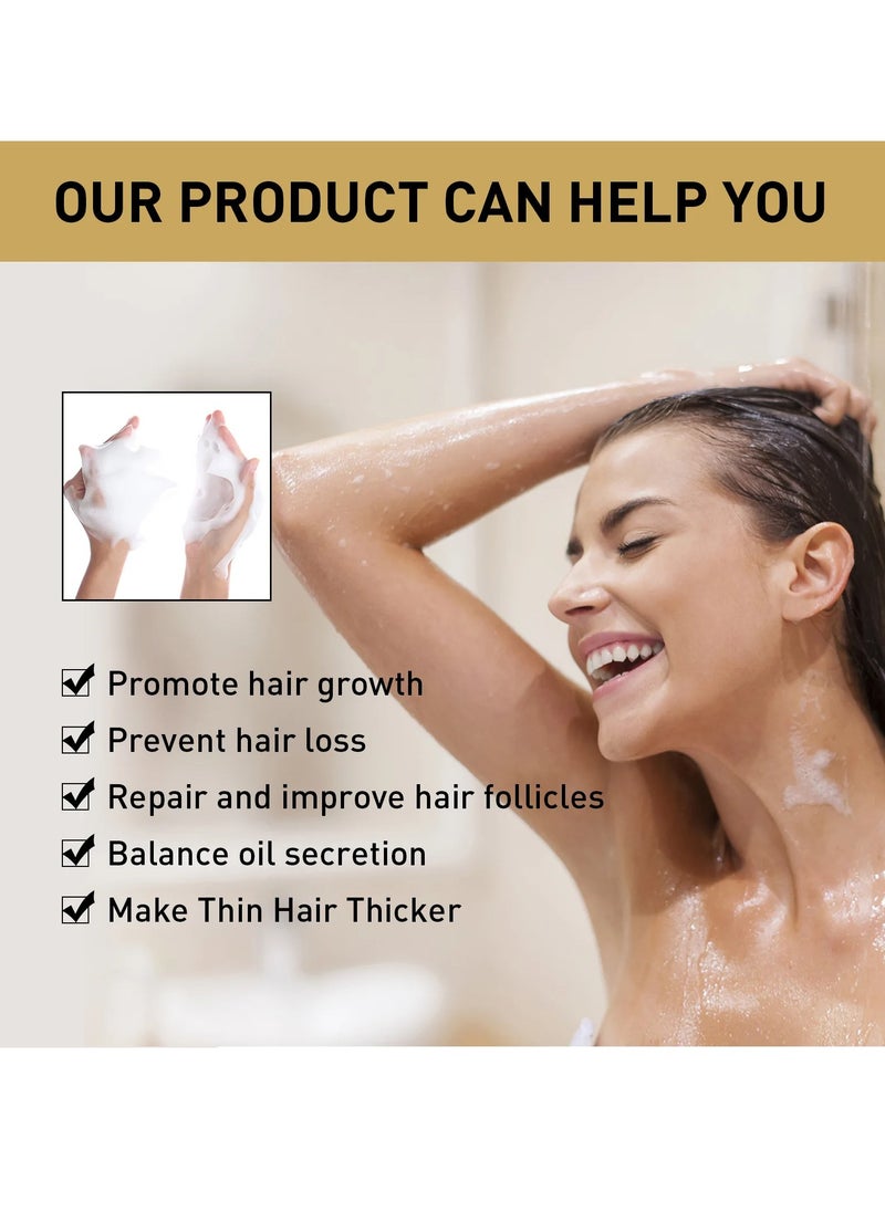 Jaysuing - Hair Growth Shampoo, Dandruff Removal Ginger Essence Shampoo, Anti Hair Loss Hair Thickening Shampoo, Moisturizing Nourishing Scalp Treatment Essence For Repairing Damaged Hair And Regrowth - Image 1