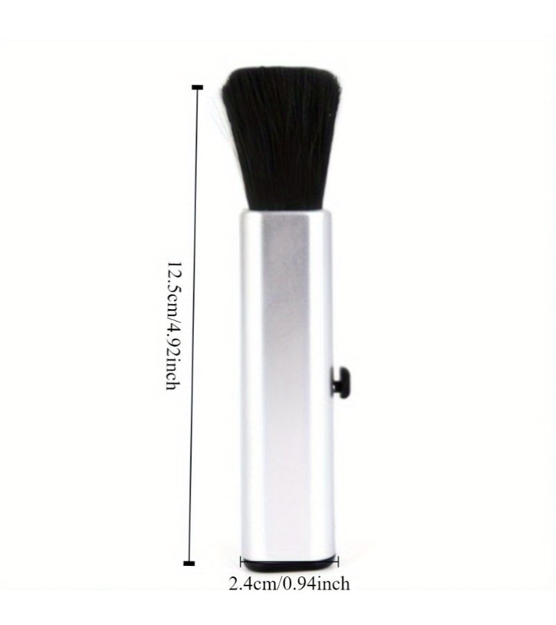 Silvery Retractable Car Cleaning Brush With Telescopic Handle For Keyboard - Image 5
