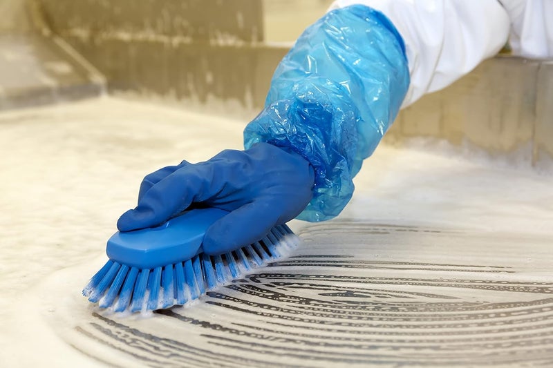 Vikan 38903 Brush,Scrub,Stiff,8",PP/PBT,Blue - Image 4