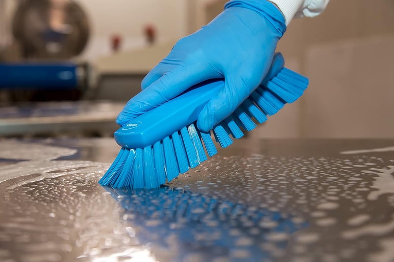 Vikan 38903 Brush,Scrub,Stiff,8",PP/PBT,Blue - Image 3
