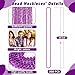 Huskein 200 Pack Mardi Gras Beads 33 Purple Bead Necklace Mardi Gras Costume Accessories Bulk Parade Throws for Carnival Pirate Christmas Wedding Birthday Baby Shower Party Supplies Favors Decor - Image 4