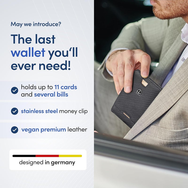 TRAVANDO Mens Wallet with Money Clip AUSTIN RFID Blocking Bifold Credit Card Holder for Men with Gift Box - Image 2