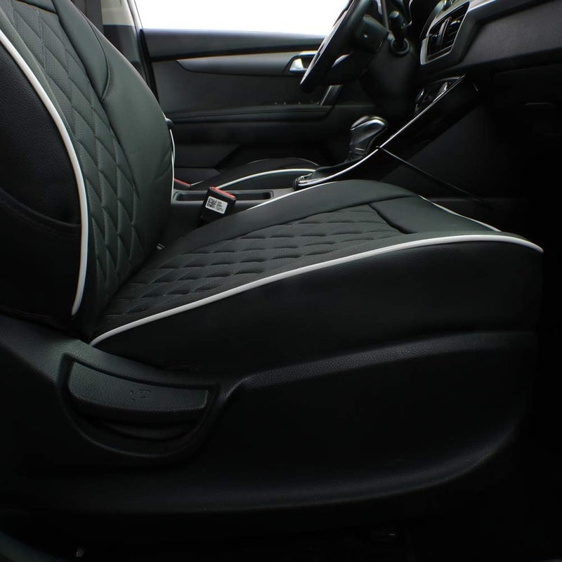 EKR Custom Fit Sportage Car Seat Covers for KIA Sportage 2017-2022 - Leatherette (Black) - Image 2