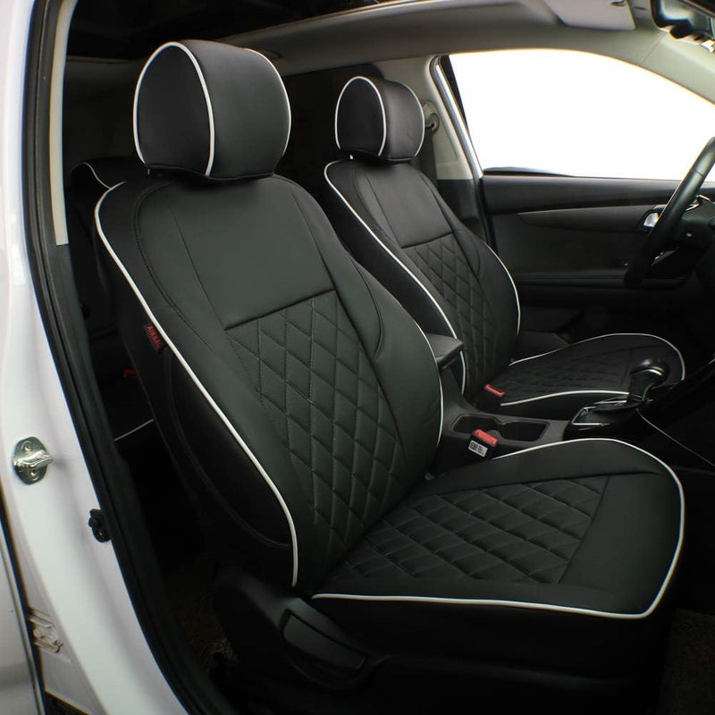 EKR Custom Fit Sportage Car Seat Covers for KIA Sportage 2017-2022 - Leatherette (Black) - Image 1