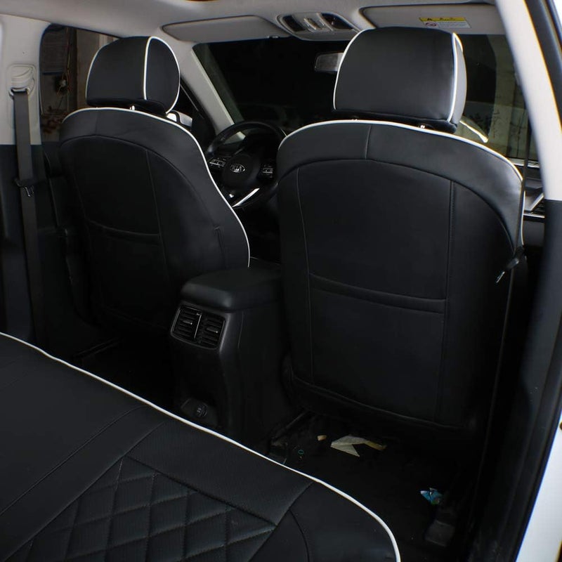 EKR Custom Fit Sportage Car Seat Covers for KIA Sportage 2017-2022 - Leatherette (Black) - Image 3