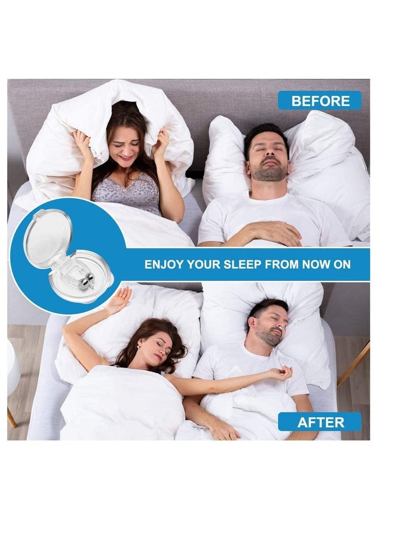 AS SEEN ON TV Nasal Dilators Reduction Anti Snoring Nose Clip With Magnet Snore Plugs 5pc - Image 3