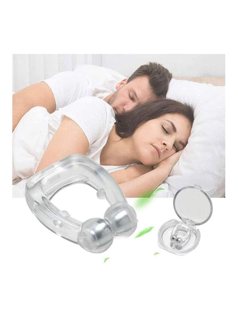 AS SEEN ON TV Nasal Dilators Reduction Anti Snoring Nose Clip With Magnet Snore Plugs 5pc - Image 1