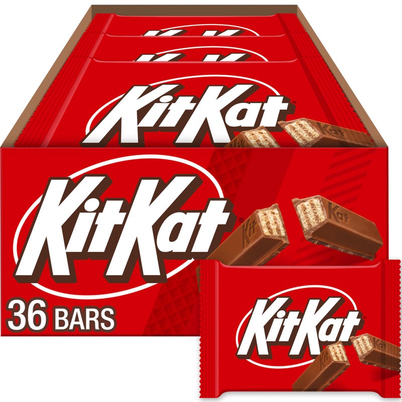 KIT KAT Milk Chocolate Wafer Candy Bars, 1.5 oz (36 Count) - Image 1