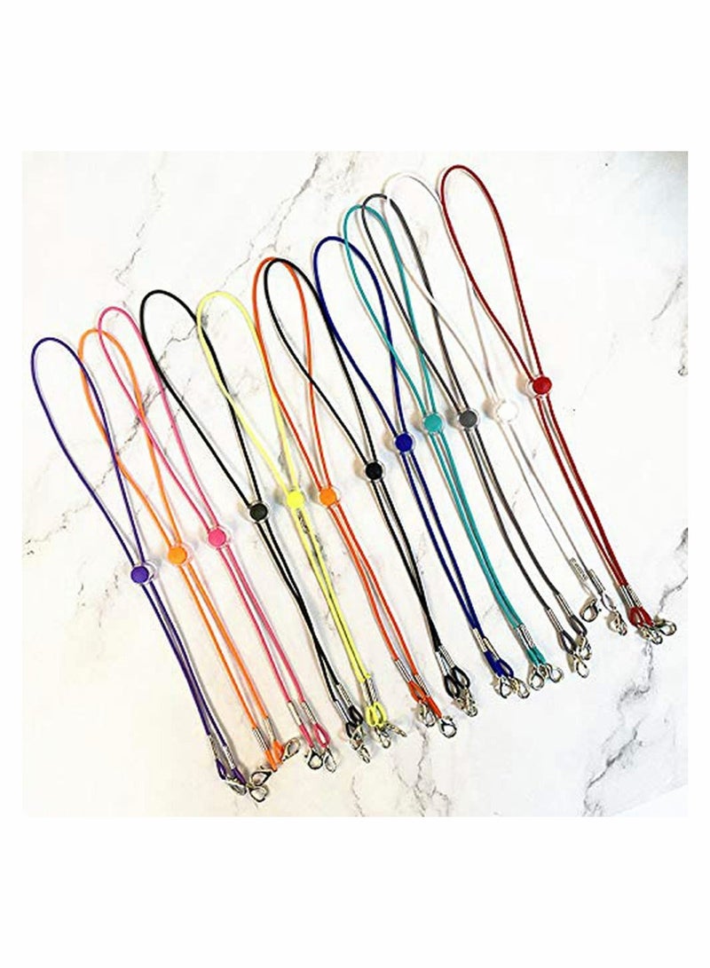 KASTWAVE Colourful Mask Lanyard Round Ropes, Adjustable Mask Lanyard Face Mask Holder Strap - Image 2
