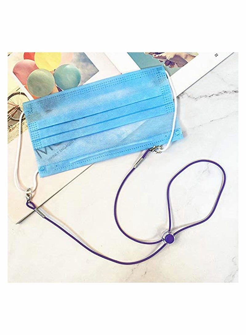 KASTWAVE Colourful Mask Lanyard Round Ropes, Adjustable Mask Lanyard Face Mask Holder Strap - Image 3