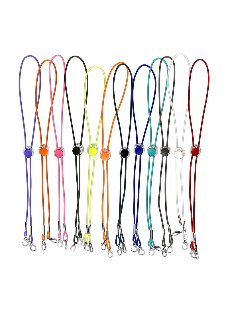 KASTWAVE Colourful Mask Lanyard Round Ropes, Adjustable Mask Lanyard Face Mask Holder Strap - Image 1