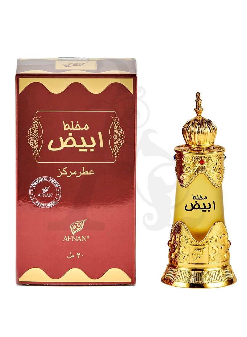 Afnan Mukhallat Abiyadh Concentrated Perfume Oil For Unisex 20ml