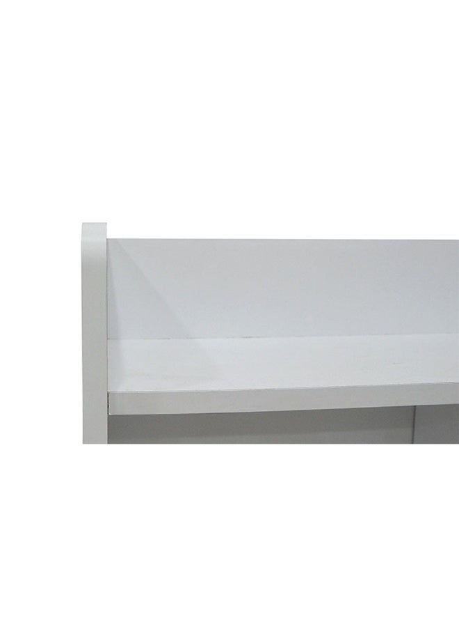 DANUBE HOME سرير ملكي 160X200 مع تخزين تصميم حديث قوي ومتين من الخشب مع إطار سرير فردي هادئ ومريح - أبيض - Image 3